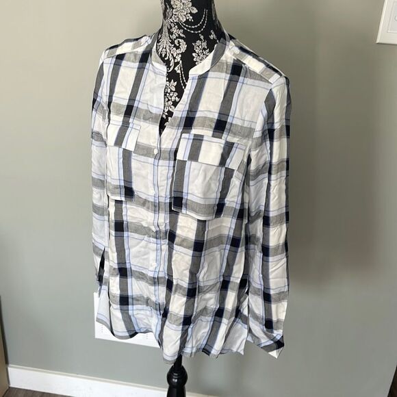 Jones New York Women's Flannel Shirttail NEW - Picture 1 of 4